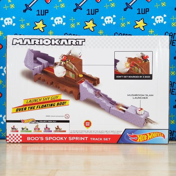 Hot Wheels Super Mario MarioKart Boos Spooky Sprint Circuit Collectible Track - Picture 4 of 10